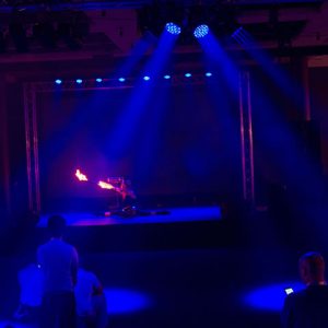 MAC 101 wash lights blue