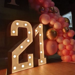 21 light up letters