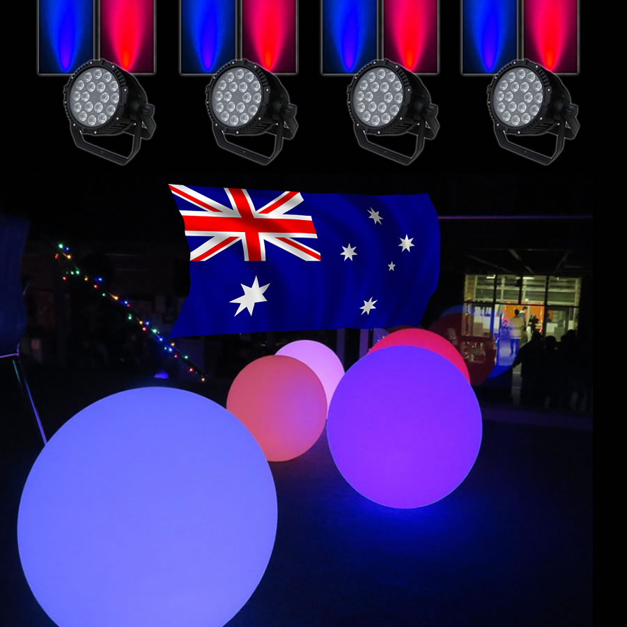 australia day party lights