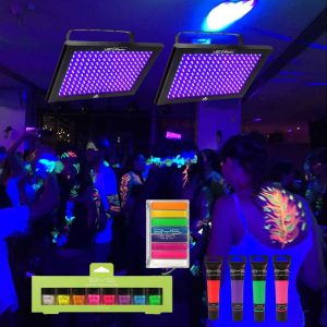 UV Black Light and Party Makeup Package