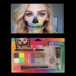 Neon Rainbow Skull Festival Makeup Starter Kit