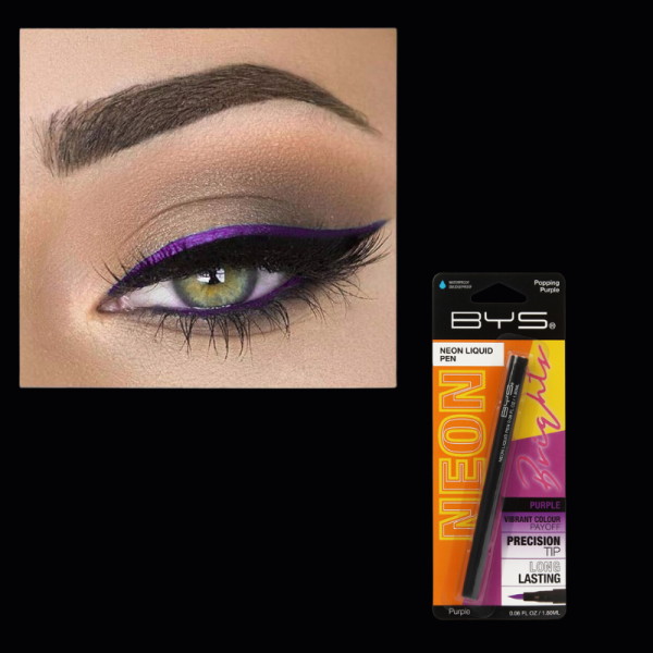 Party Makeup Popping Purple Neon Liquid Eyeliner