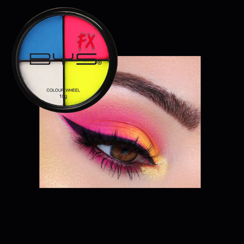 Special FX fluro colour wheel makeup palette